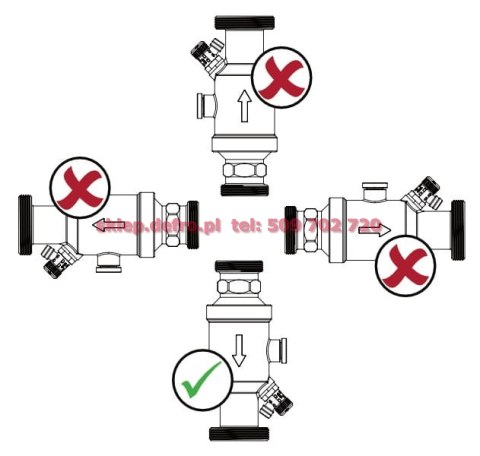 FILTR MAGNETYCZNY DN 25 DO GRUPY Z MIESZACZEM