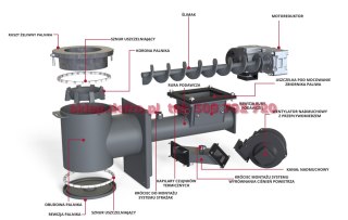 Kolano palnika żeliwne 15-25 kW