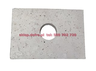 Płyta ceramiczna / szamotowa z otworem 350x240x30mm