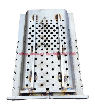 Burner grate 30kW 210x138x37 TYPE-OMEGA without pin - skids
