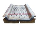 Burner grate 30kW 214x138x37 TYPE-OMEGA with pin