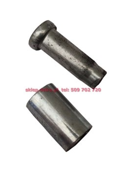 Rod for door L-145 zinc plated + lock sleeve