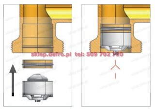 Non-return valve for mixing groups