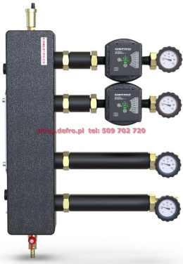 TWO-CIRCUIT PUMP SET DN 25 WITH HYDRAULIC COUPLING