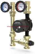 Pump group with thermostatic valve and Defro Ecoflow Energy pump