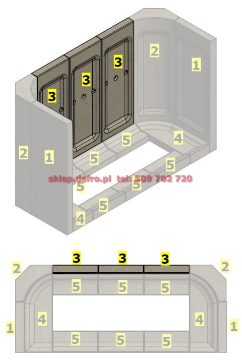 INTRA ME / INTRA ME G Black Ceramic back insert INTRA ME / INTRA ME G Black Ceramic back insert