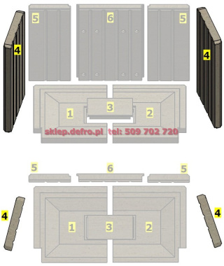 PORTAL ME (G) White Ceramic side wall left right