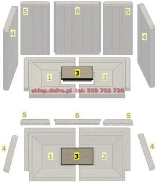 PORTAL ME (G) White Ceramic of center floor