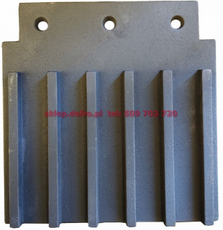 Slanted hearth baffle 248x255 DWS / OKE 12kW