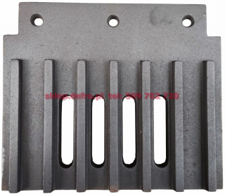Slanted hearth baffle 298x255 DWS / OKE 17kW