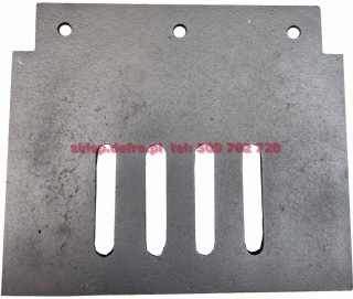 Slanted hearth baffle 298x255 DWS / OKE 17kW