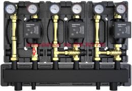 WITH DIRECT GROUP AND TWO WITH THERMOSTATIC VALVE 20-45'C WITH DEFRO ECOFLOW ENERGY PLUS PUMPS