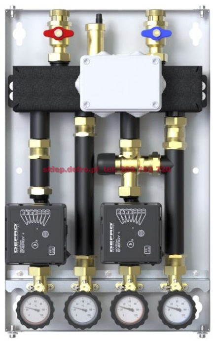 WITH DIRECT GROUP AND THERMOSTATIC VALVE 20-45'C WITH DEFRO ECOFLOW ENERGY PLUS 4/6 PUMPS