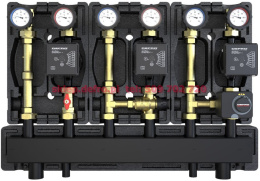 WITH DIRECT GROUP, WITH THERMOSTATIC VALVE 20-45'C, WITH MIXING VALVE AND ACTUATOR WITH DEFRO ECOFLOW ENERGY PLUS PUMPS