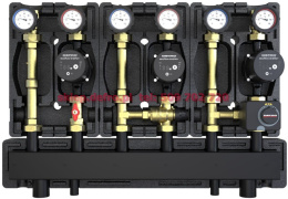 WITH DIRECT GROUP, WITH THERMOSTATIC VALVE 20-45'C, WITH MIXING VALVE AND ACTUATOR WITH DEFRO ECOFLOW ENERGY PUMPS