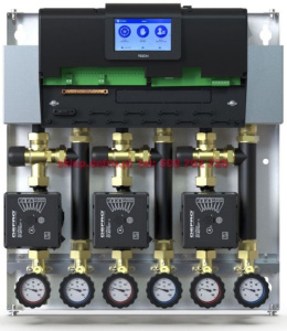 Z TRZEMA GRUPAMI Z ZAWOREM TERMOSTSTYCZNYM 20-45'C Z POMPAMI DEFRO ECOFLOW ENERGY PLUS 4/6