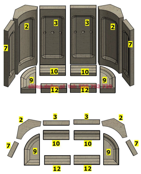 Ceramika Intra Slim- kostka dolna tylna (10) Ceramika Intra Slim- kostka dolna tylna (10)