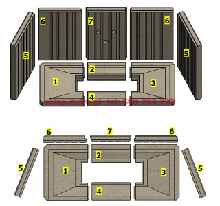 IMPULS SM White Ceramic lower middle rear