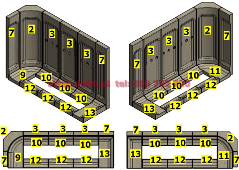 INTRA LA BL (BP) / G Black Ceramic trough bottom INTRA LA BL (BP) / G Black Ceramic trough bottom